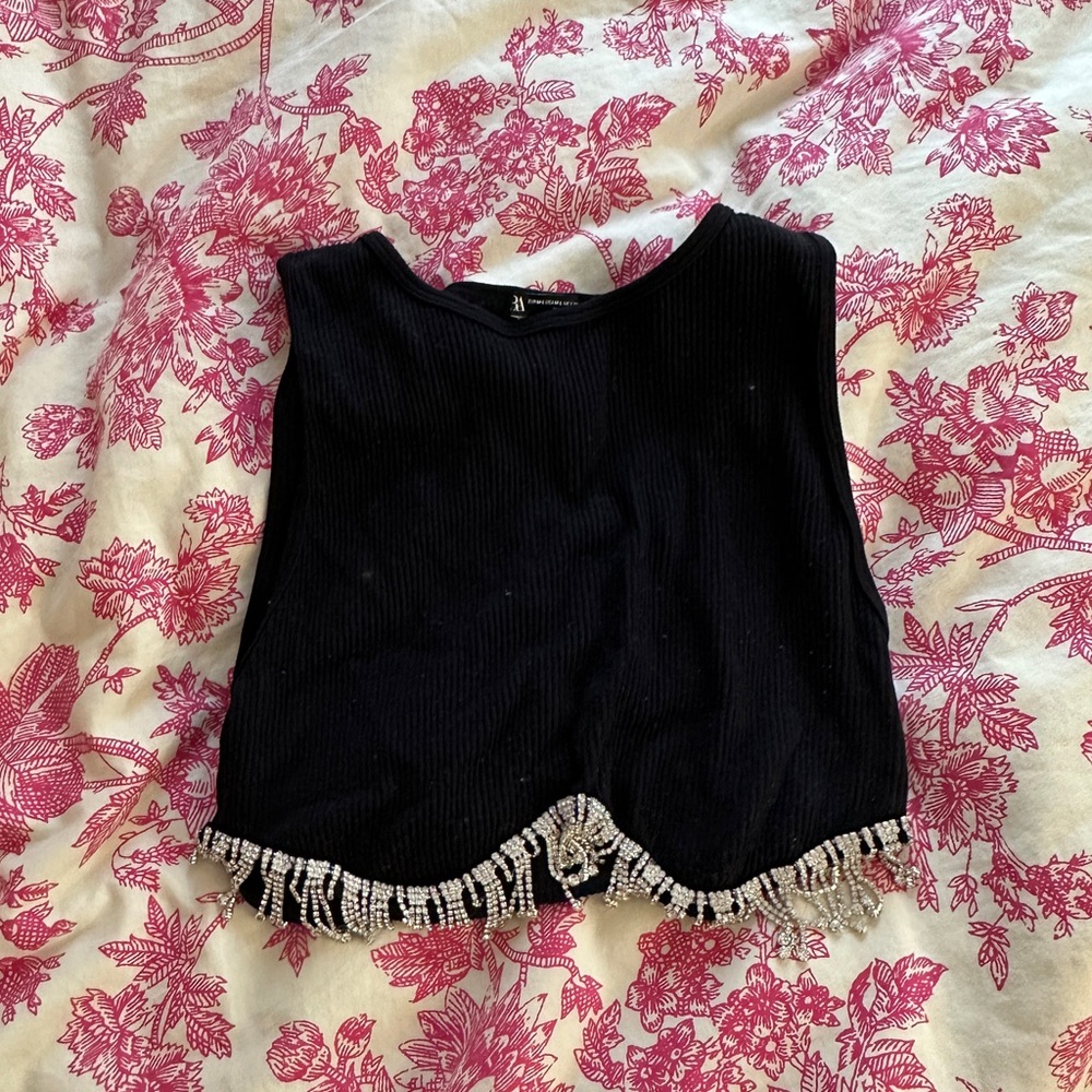 Zara Black Tank Top Classic Sleeveless Design